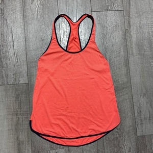 Lululemon Women’s‎ Athletica Racerback Orange Tank Stripes See Measurements